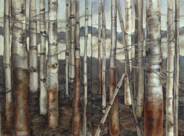 Bouleaux n°22-38 - 0,97m x 1,46m - Vendus