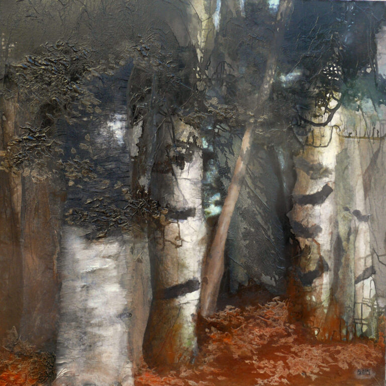 Bouleaux n°3 - 1mx1m - Vendu