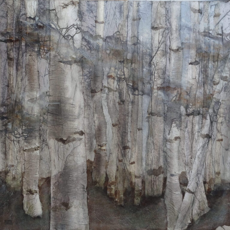 Bouleaux n°31 - 0,80mx0,80m - Vendu