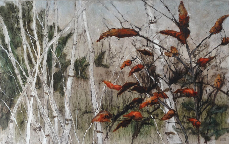 Bouleaux n°56 - 1,16mx0,73m - Vendu