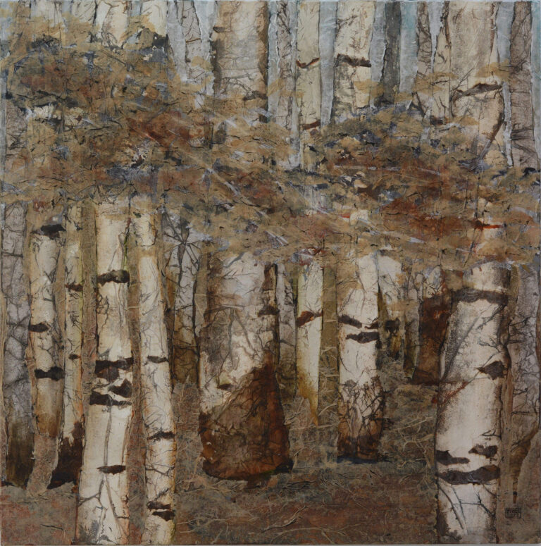 Bouleaux n°75 - 0,80mx0,80m -Vendu