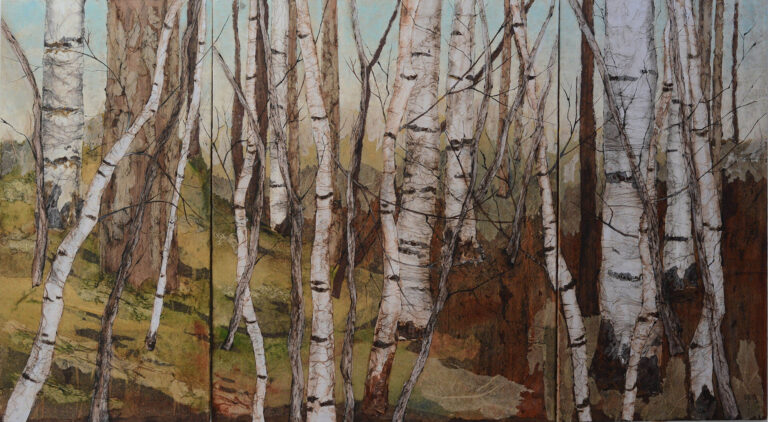 Bouleaux n°77 - 1,80mx1m - Vendu